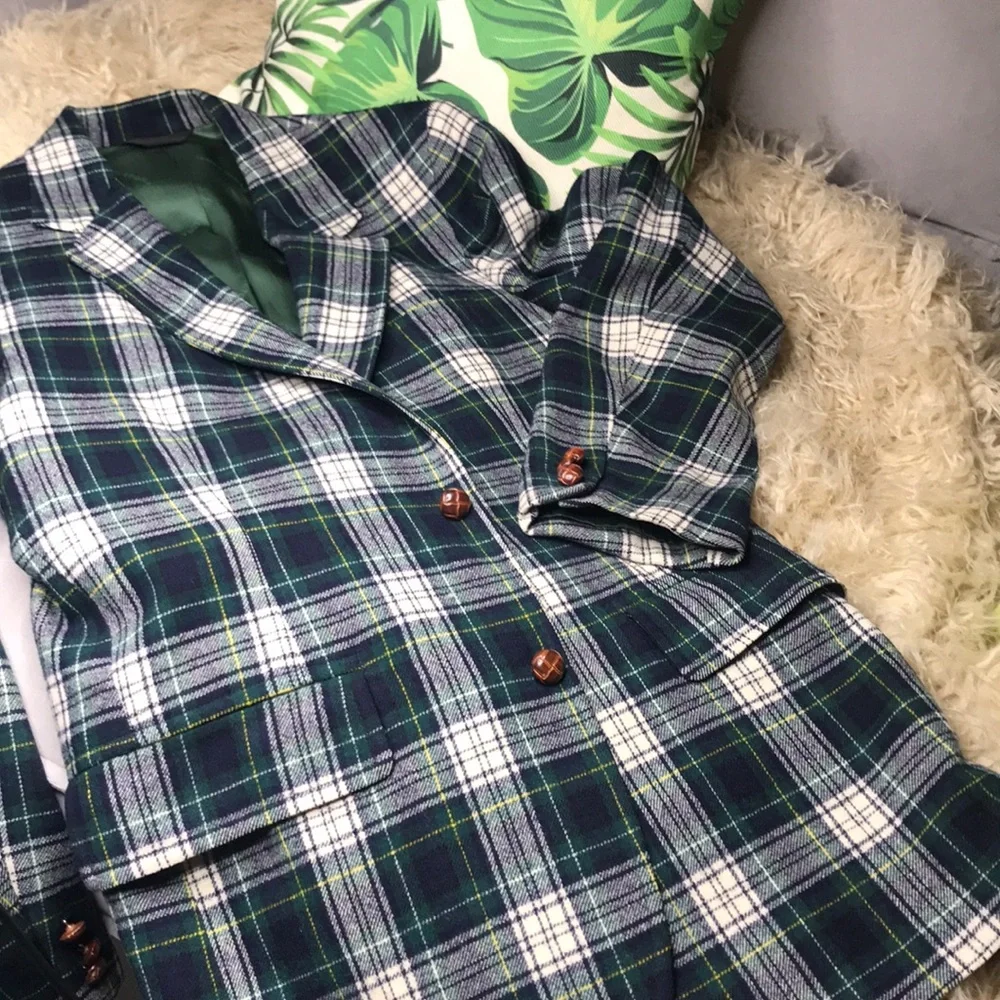 Vintage Pendleton Plaid‎ Blazer